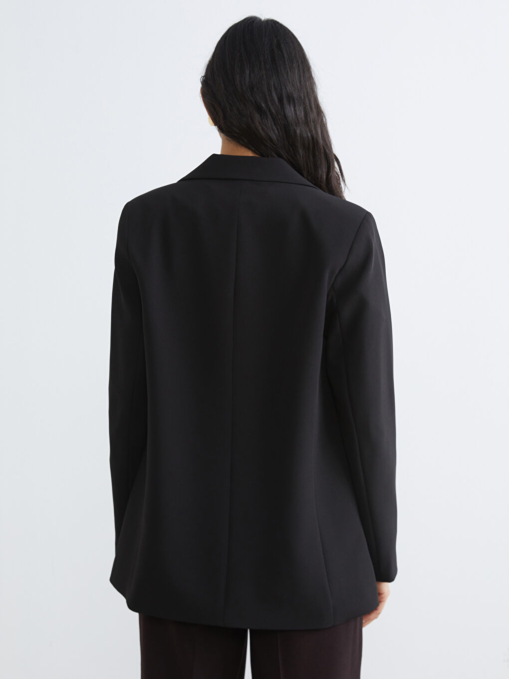Siyah Kadın Blazer Ceket-4