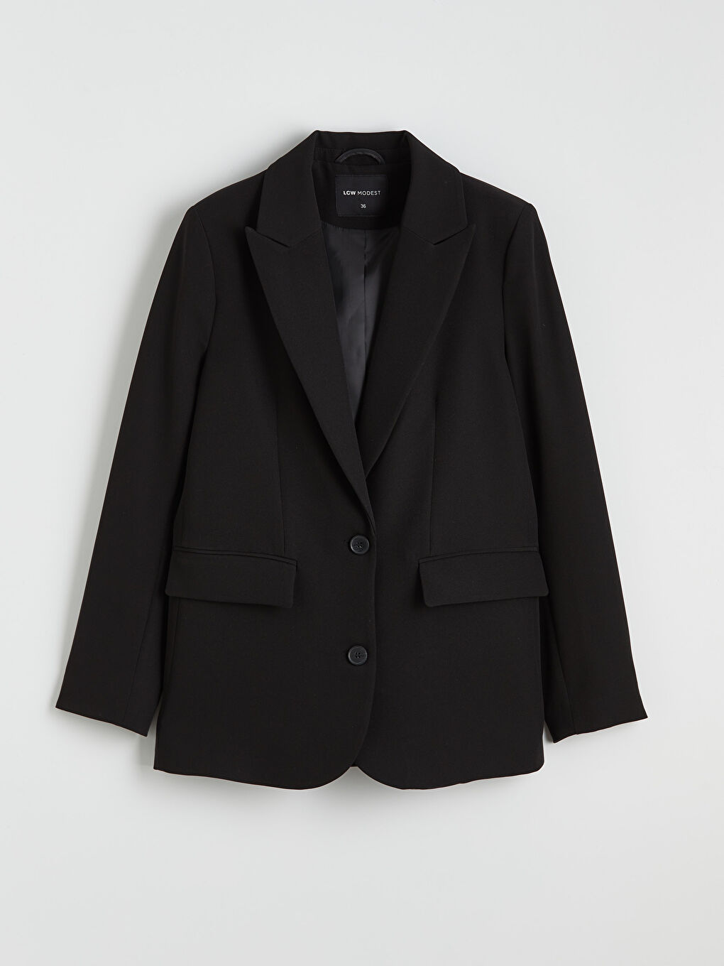 Siyah Kadın Blazer Ceket-5