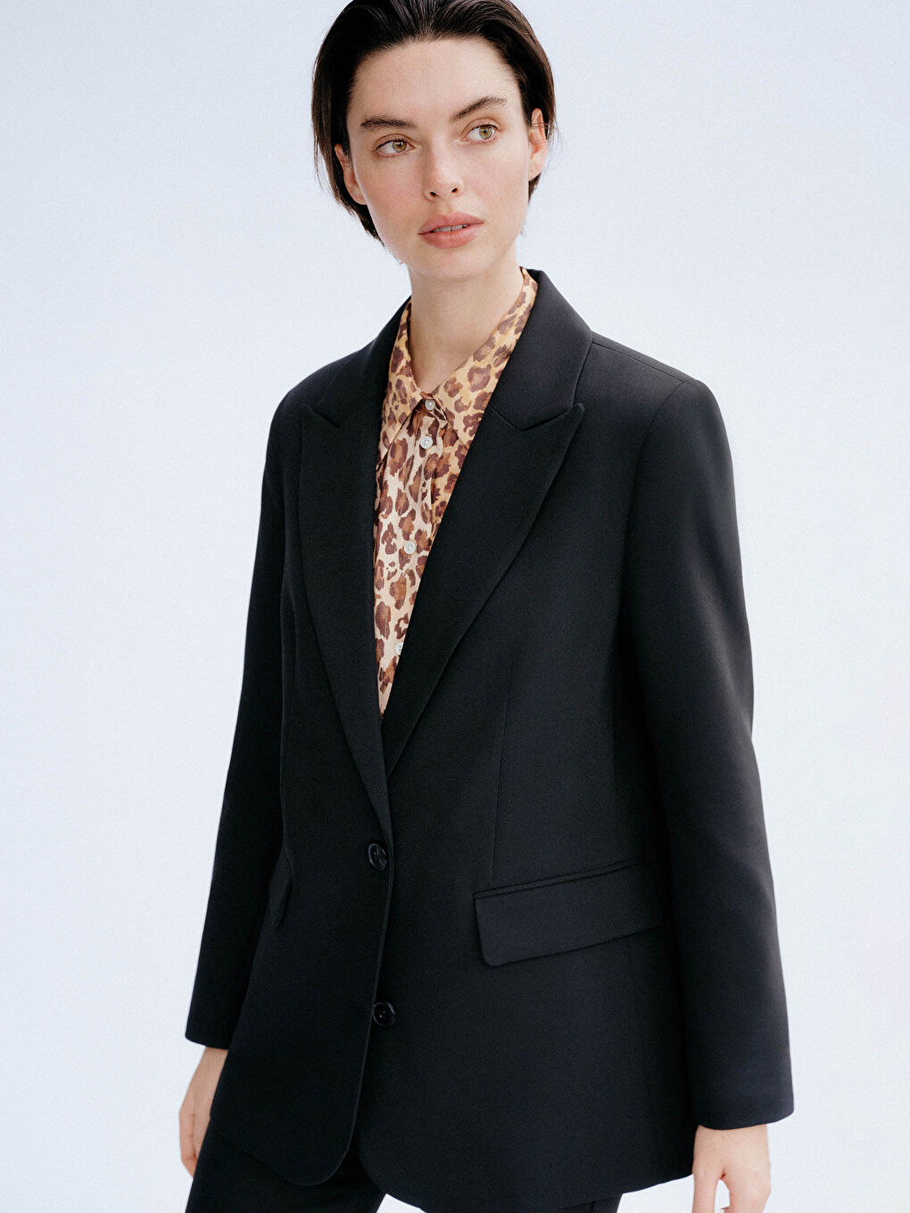 Siyah Kadın Blazer Ceket