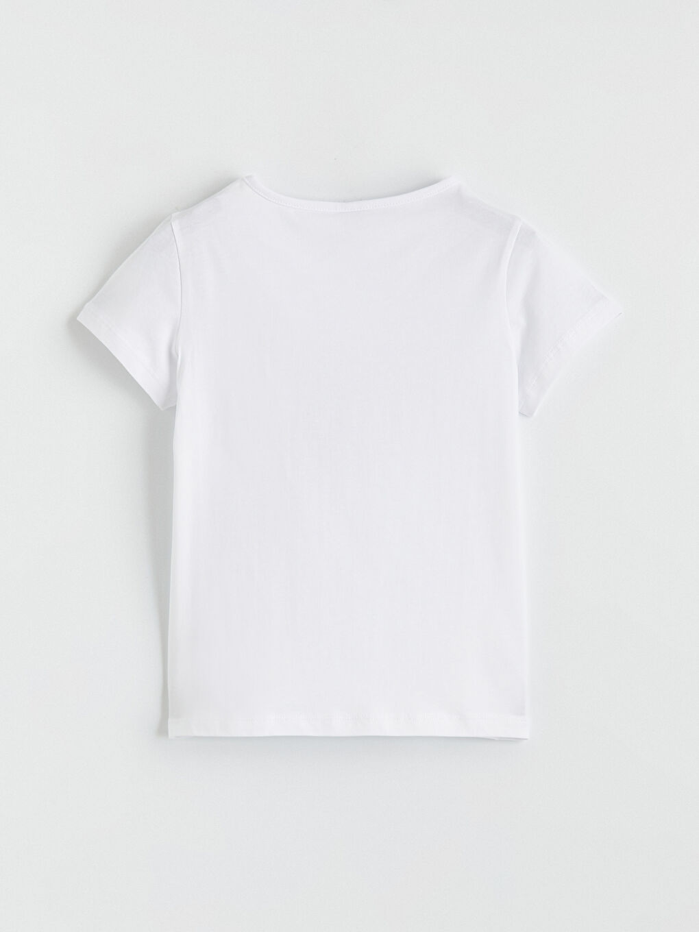 Siyah Bisiklet Yaka Baskılı Kız Çocuk Tişört ve Şort-3