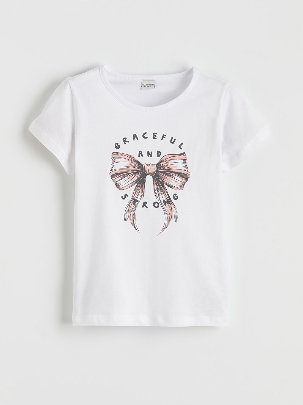 Pembe Baskılı Kız Çocuk Tişört ve Şort-1