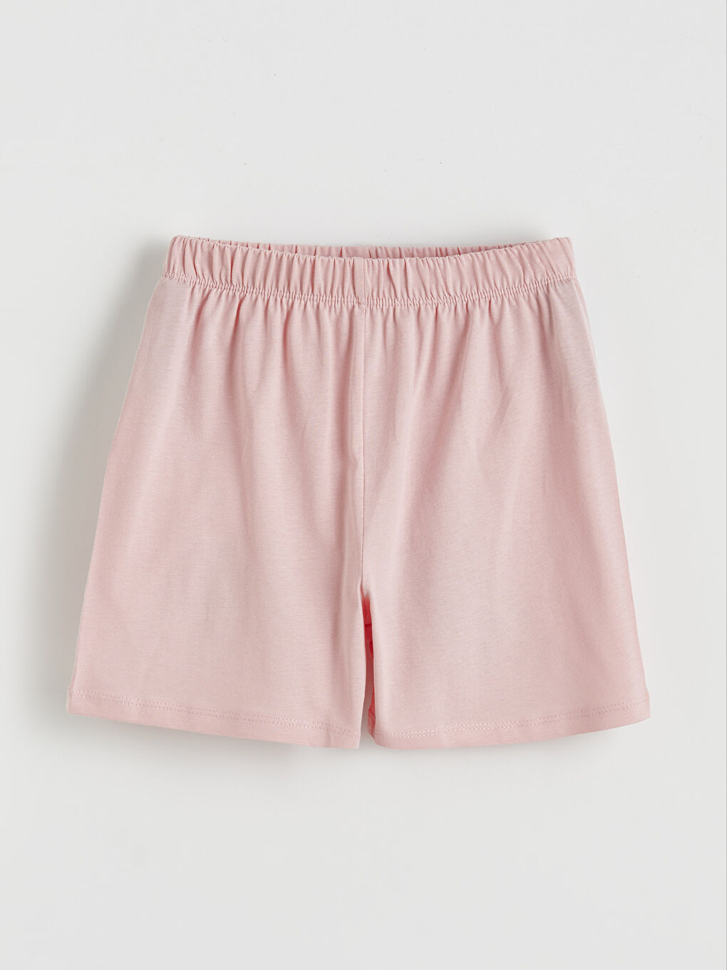 Pembe Baskılı Kız Çocuk Tişört ve Şort-3