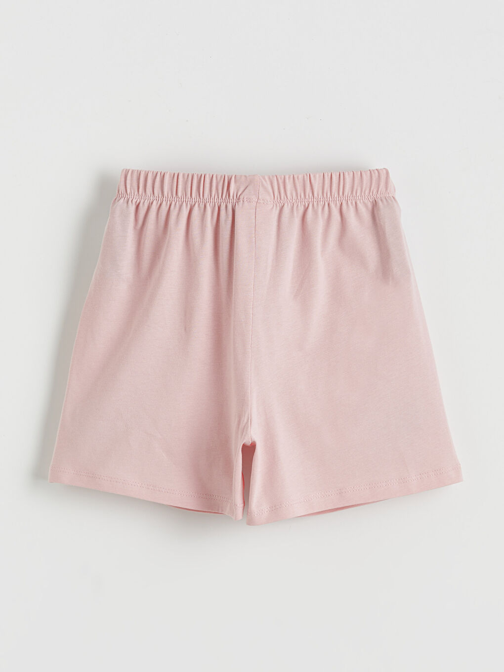 Pembe Baskılı Kız Çocuk Tişört ve Şort-4