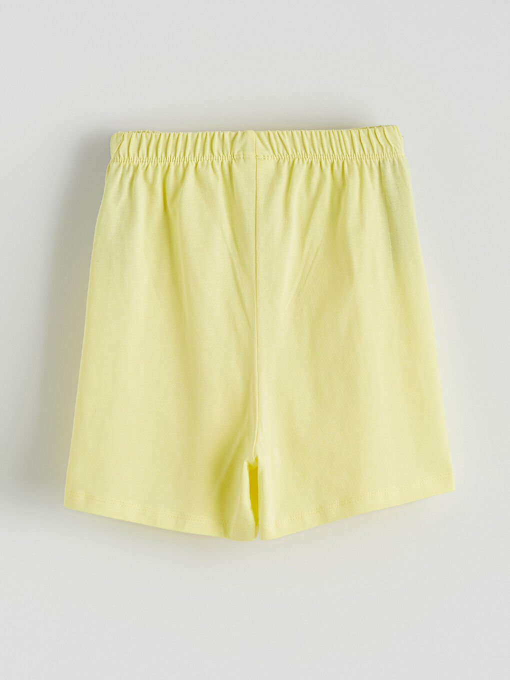 Sarı Kız Çocuk Baskılı Tişört ve Şort-6