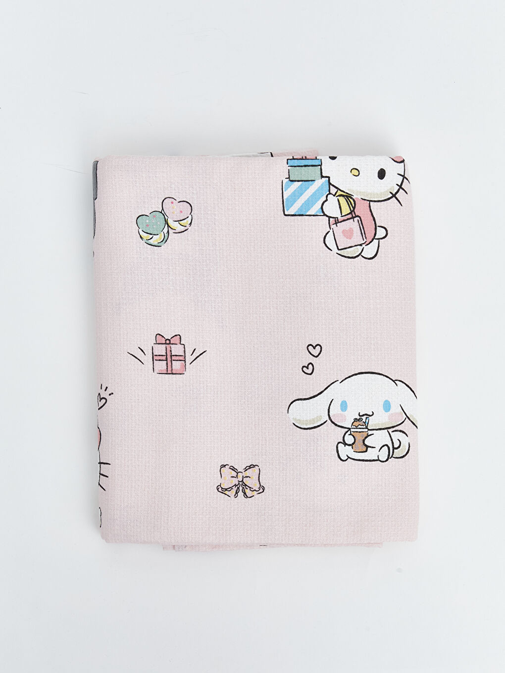 Karışık Hello Kitty Baskılı Tek Kişilik Kız Çocuk Pike 160x220 cm-1