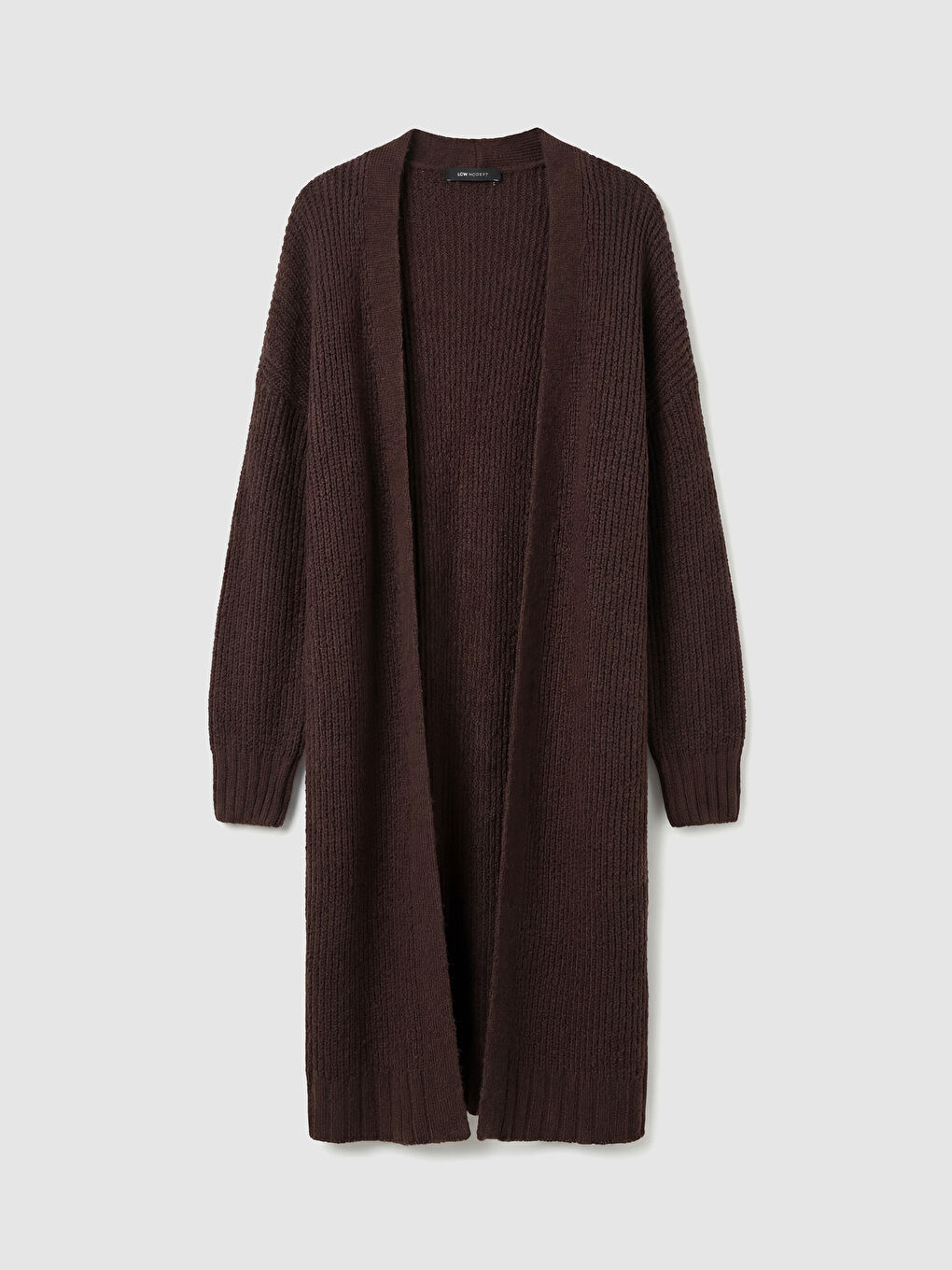 Shawl Collar Oversized Women's Knit Cardigan-4