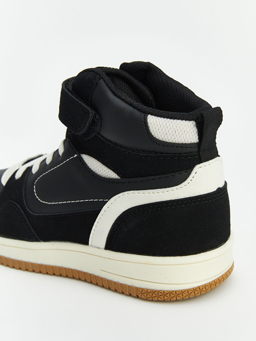 Siyah Bağcık ve Cırt Cırtlı Erkek Çocuk Spor Ayakkabı-3