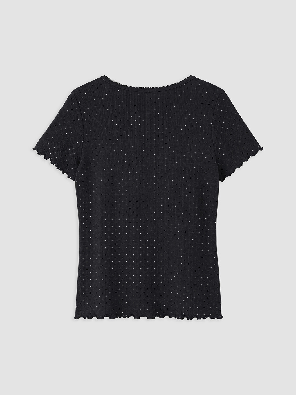 Crew Neck Polka Dot Women's Pyjamas Top-5