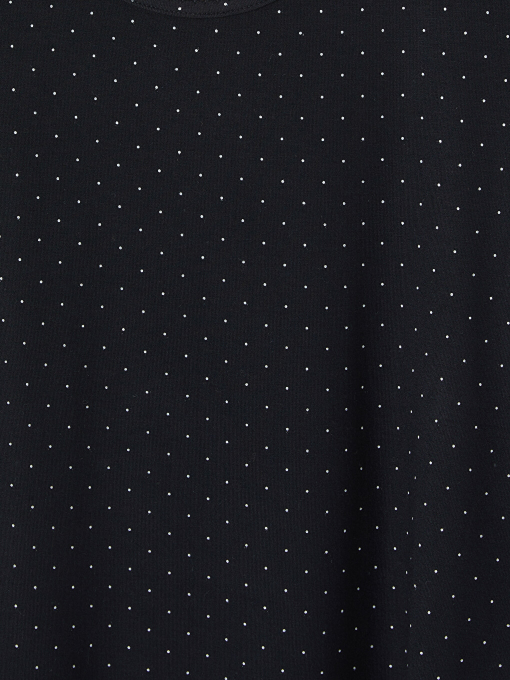 Crew Neck Polka Dot Women's Pyjamas Top-6