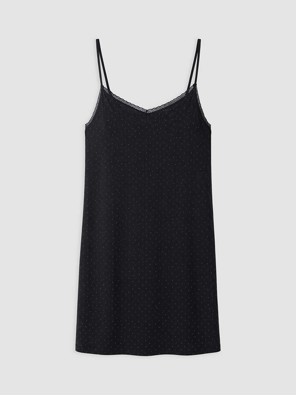 Polka Dot Strappy Women's Nightdress-4