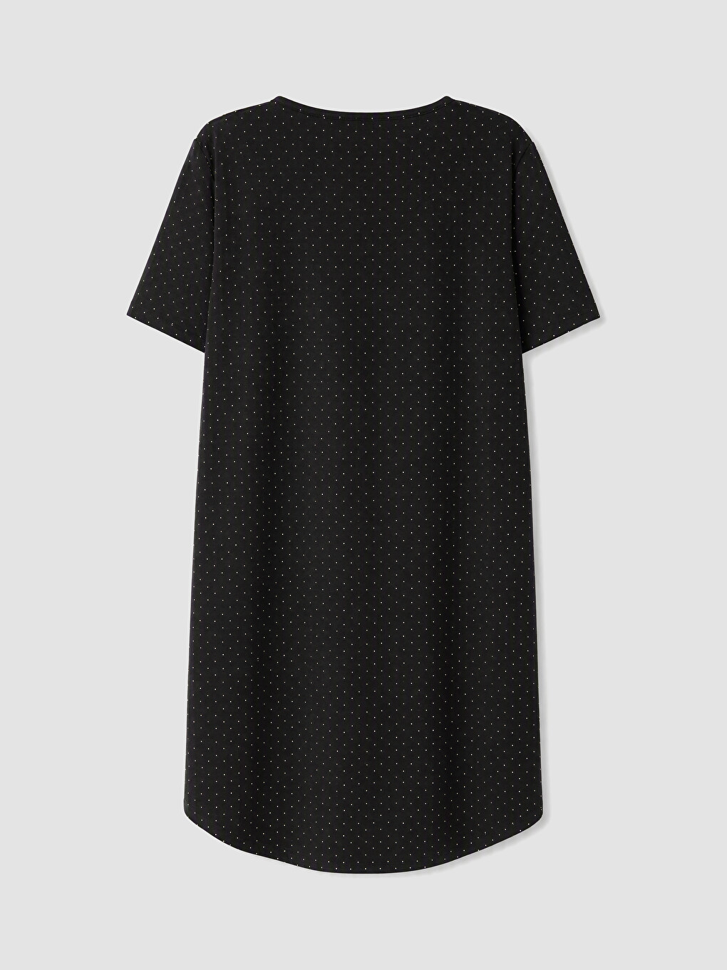 Crew Neck Patterned Women's Nightdress-6