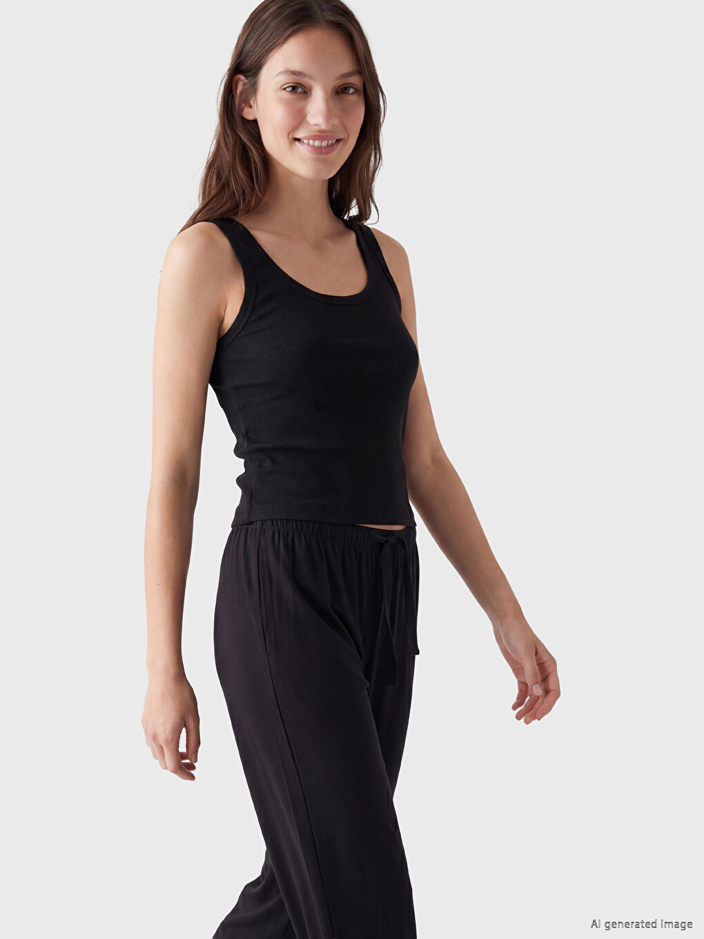 Crew Neck Women's Pyjamas Top 2 Pack-1