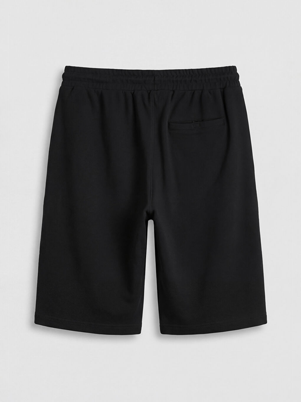 Siyah Standart Kalıp Erkek Şort-1