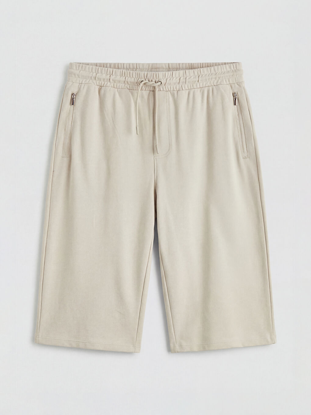 Bej Standart Kalıp Erkek Şort