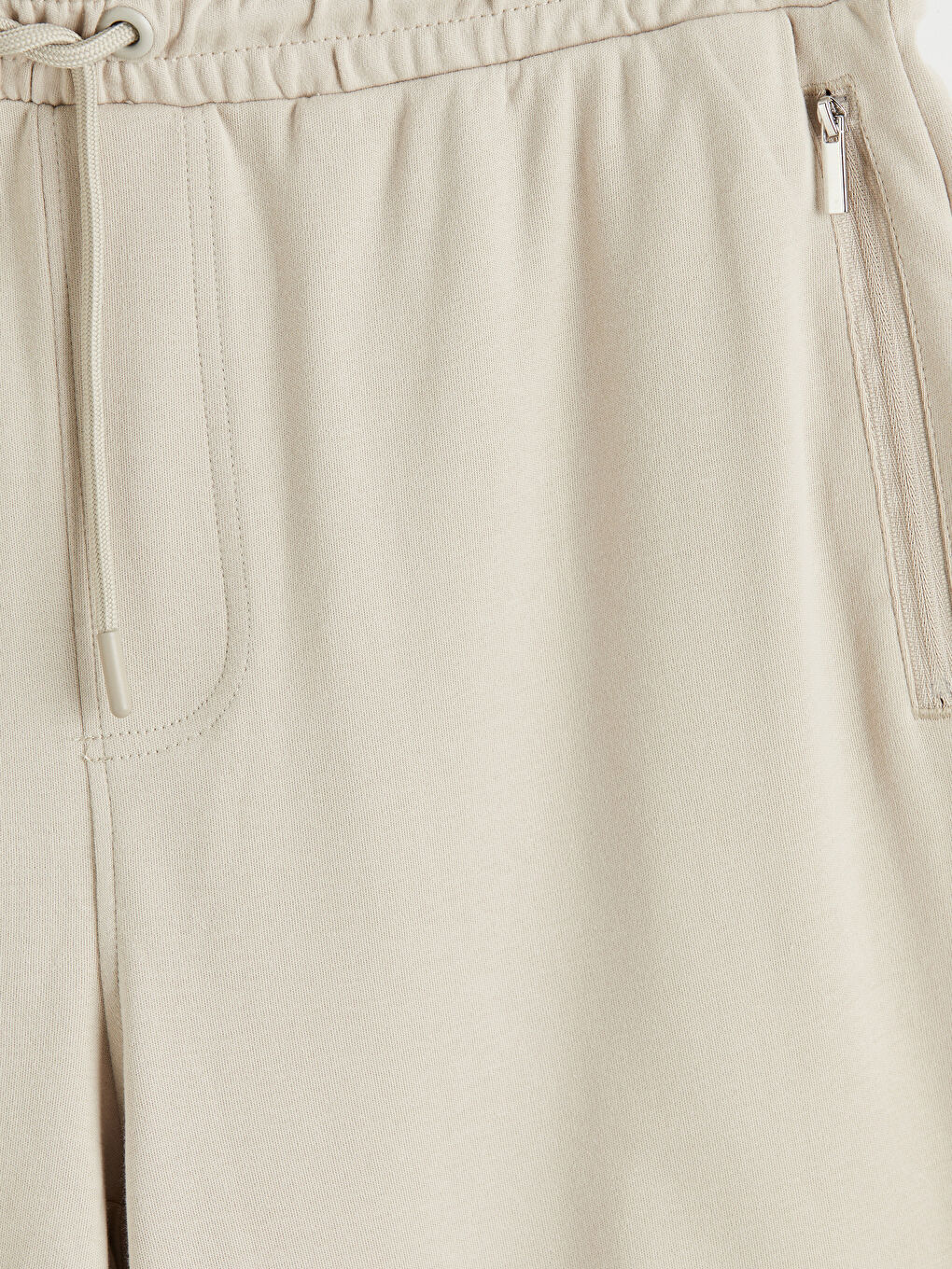 Bej Standart Kalıp Erkek Şort-1