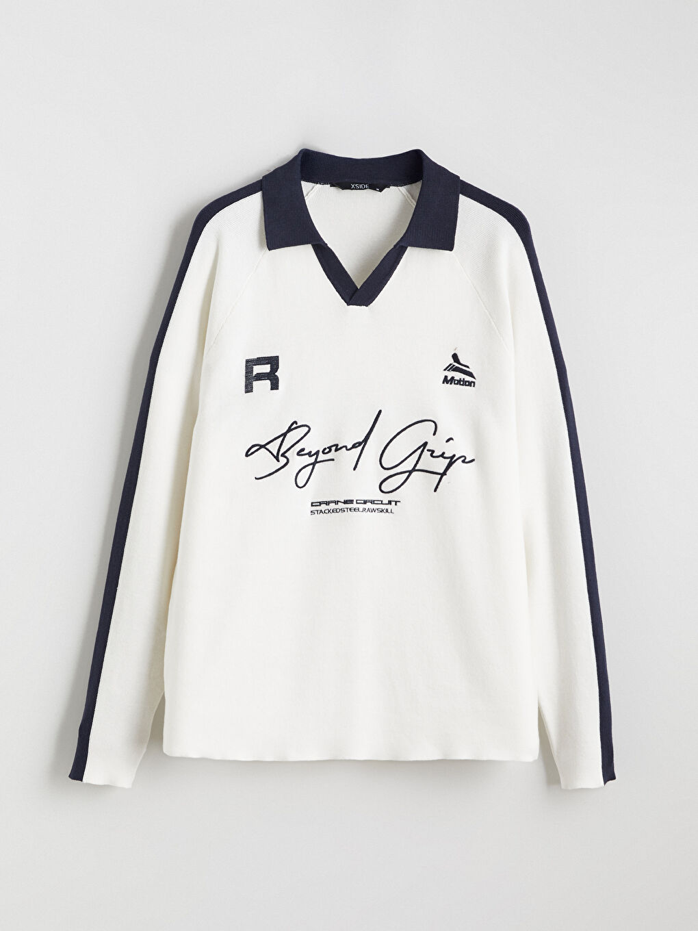 Поло Яка Мъжки Трикотажен Пуловер-4