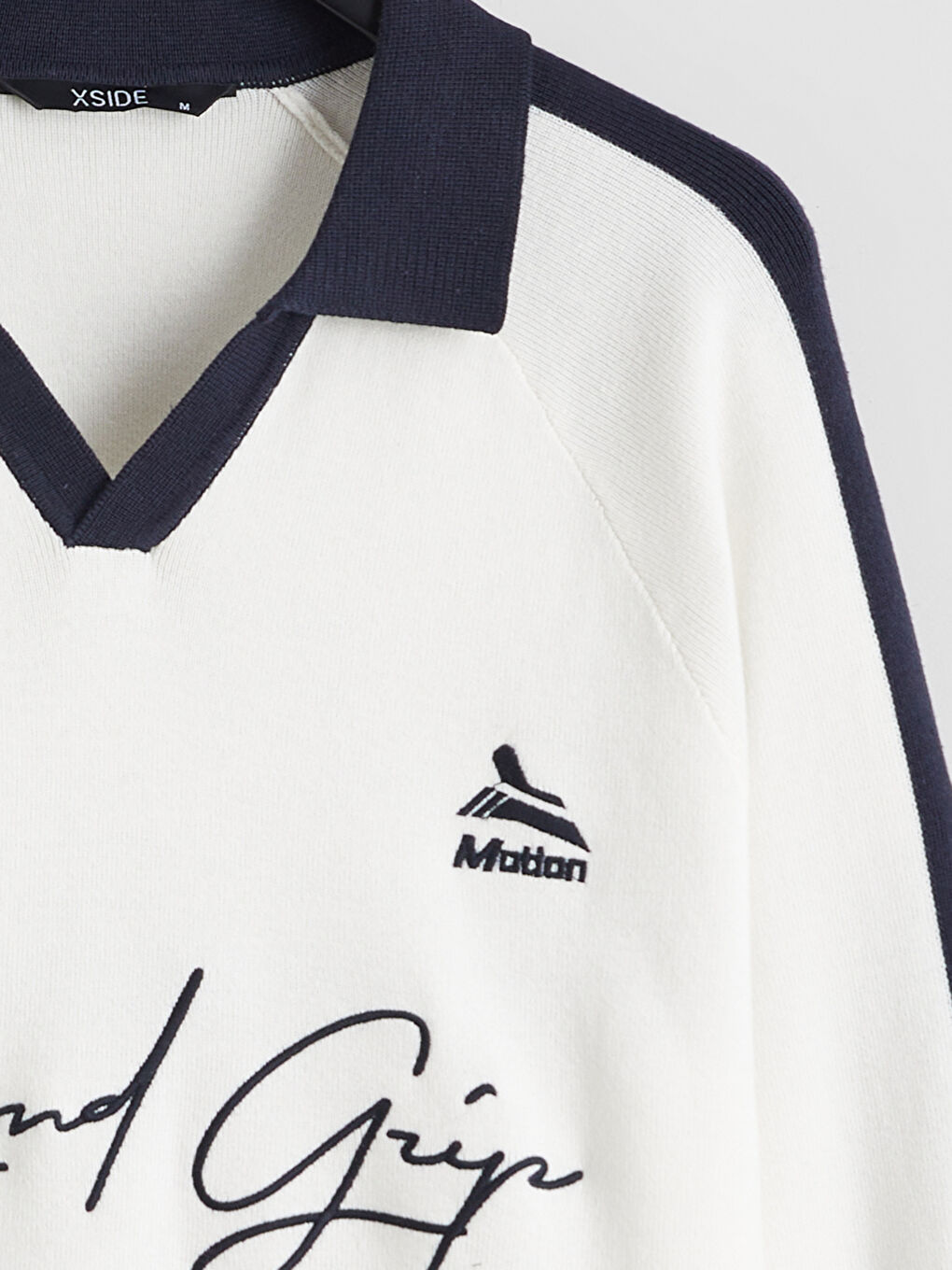 Поло Яка Мъжки Трикотажен Пуловер-5