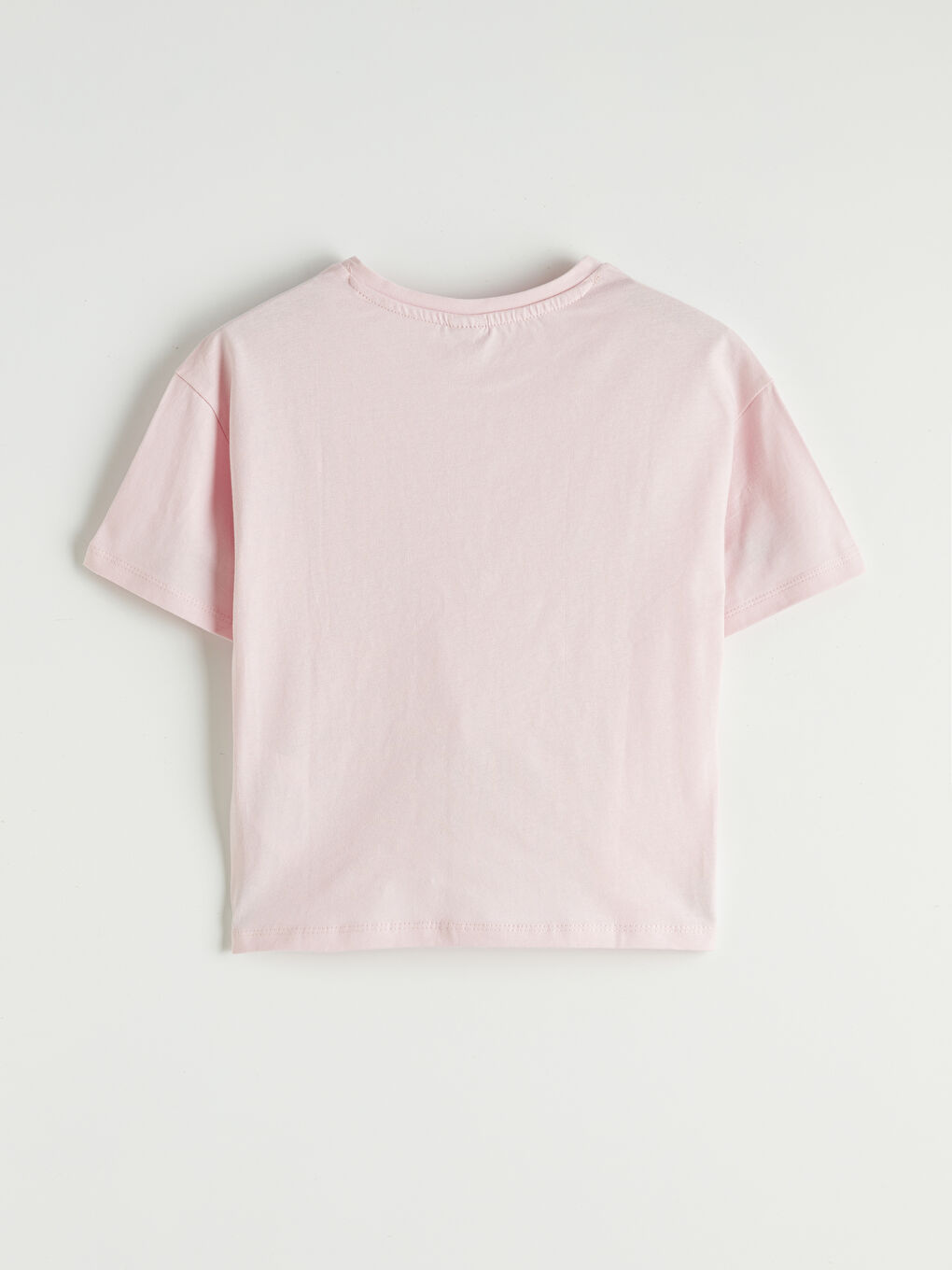 Pembe Bisiklet Yaka Fisto Cepli Kız Çocuk Tişört-1