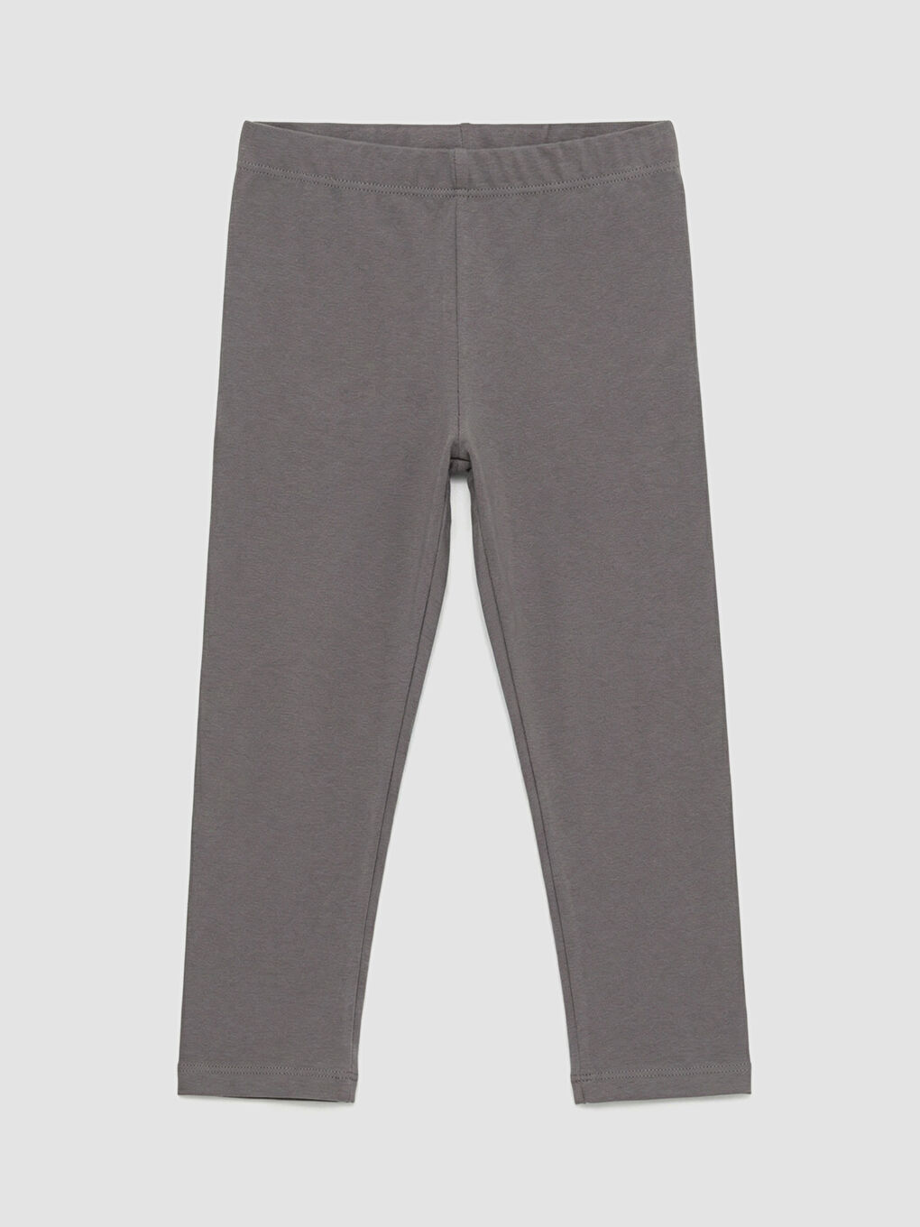 Gri Beli Lastikli Kız Çocuk Tayt