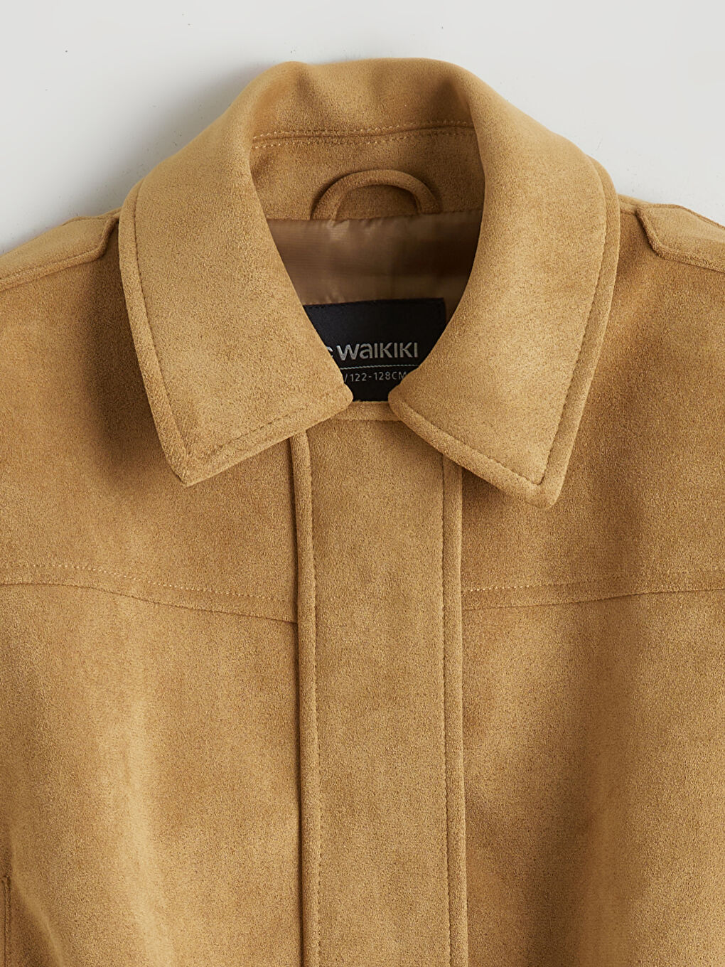 Παλτό Με Εμφάνιση Σουέτ Για Κορίτσια-1