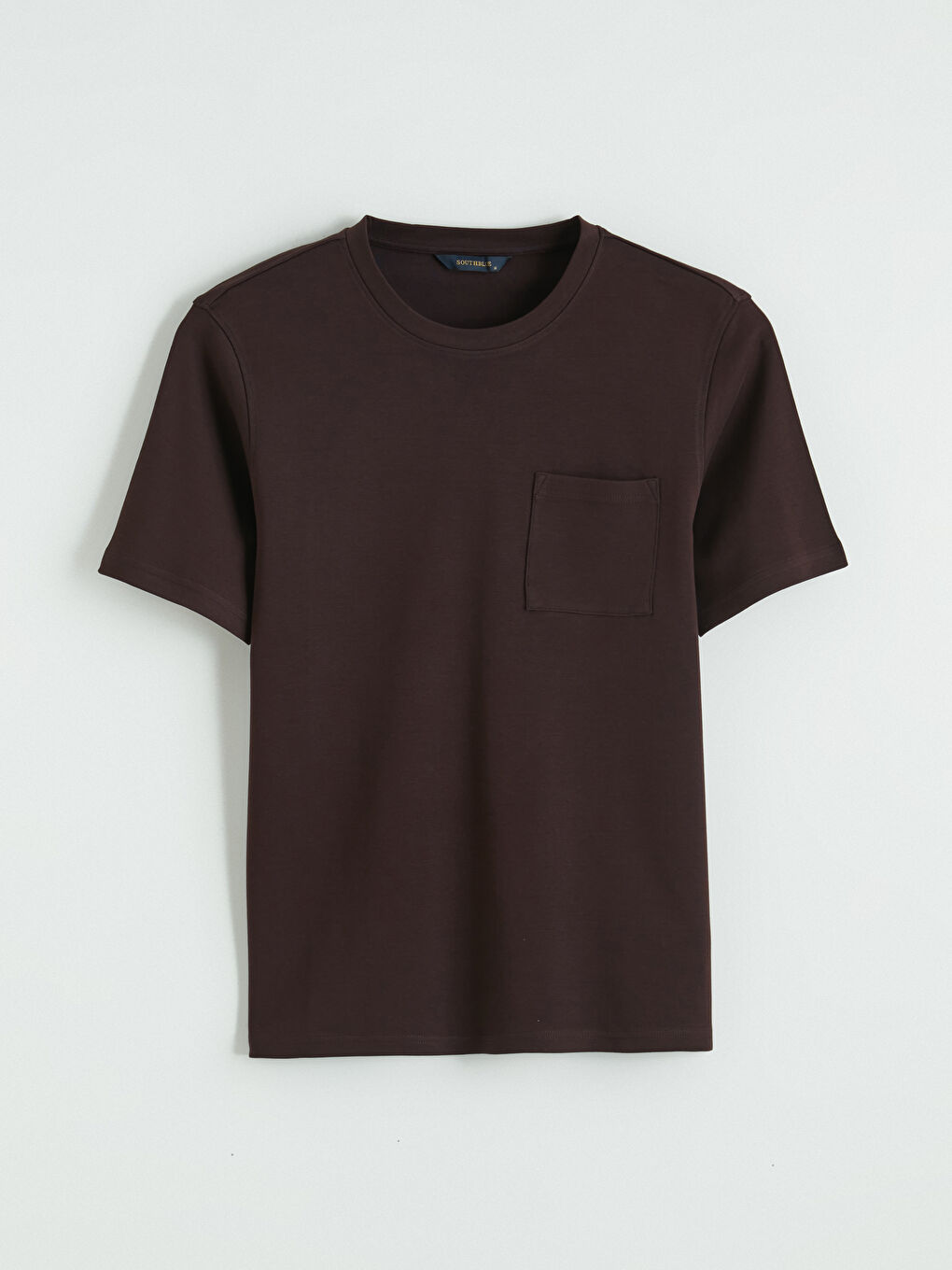 Mürdüm Bisiklet Yaka Erkek Tişört-4