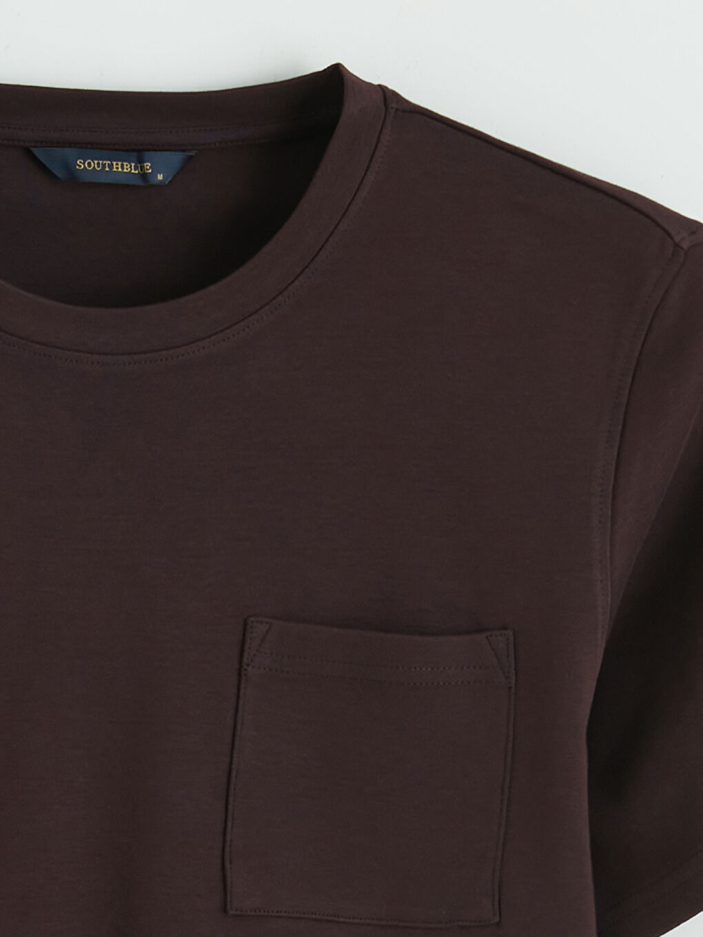 Mürdüm Bisiklet Yaka Erkek Tişört-5