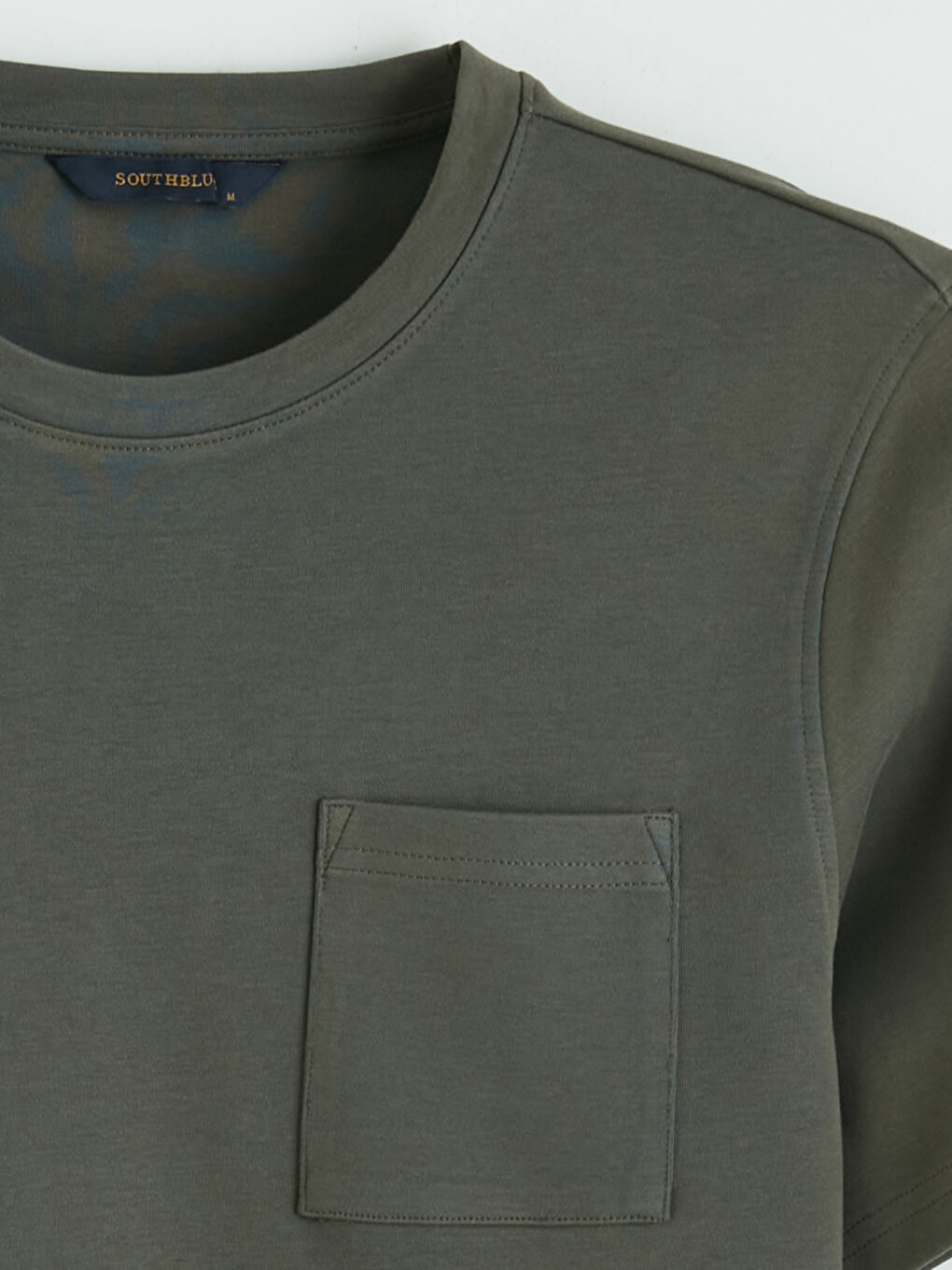 Haki Bisiklet Yaka Erkek Tişört-1