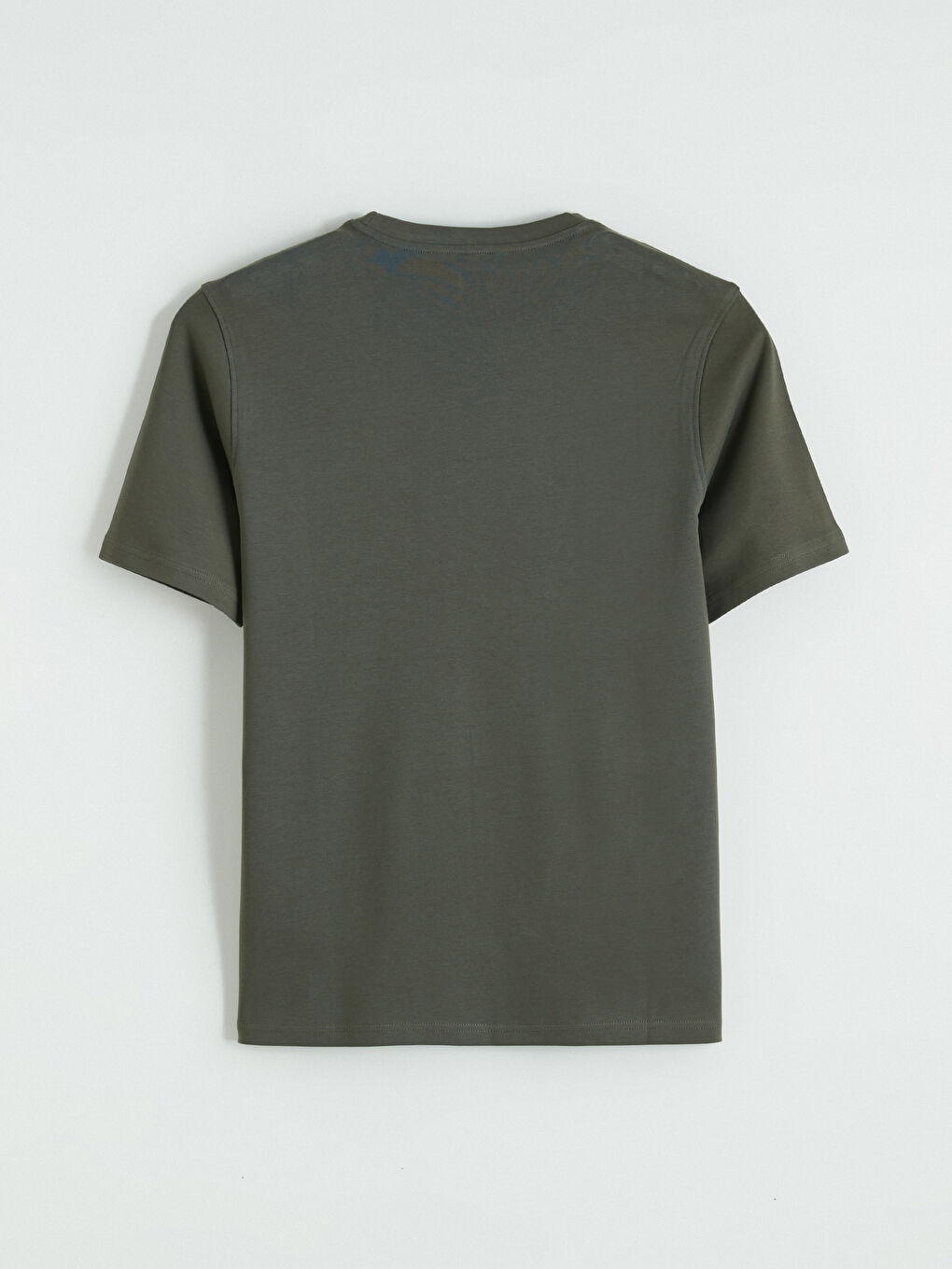 Haki Bisiklet Yaka Erkek Tişört-2