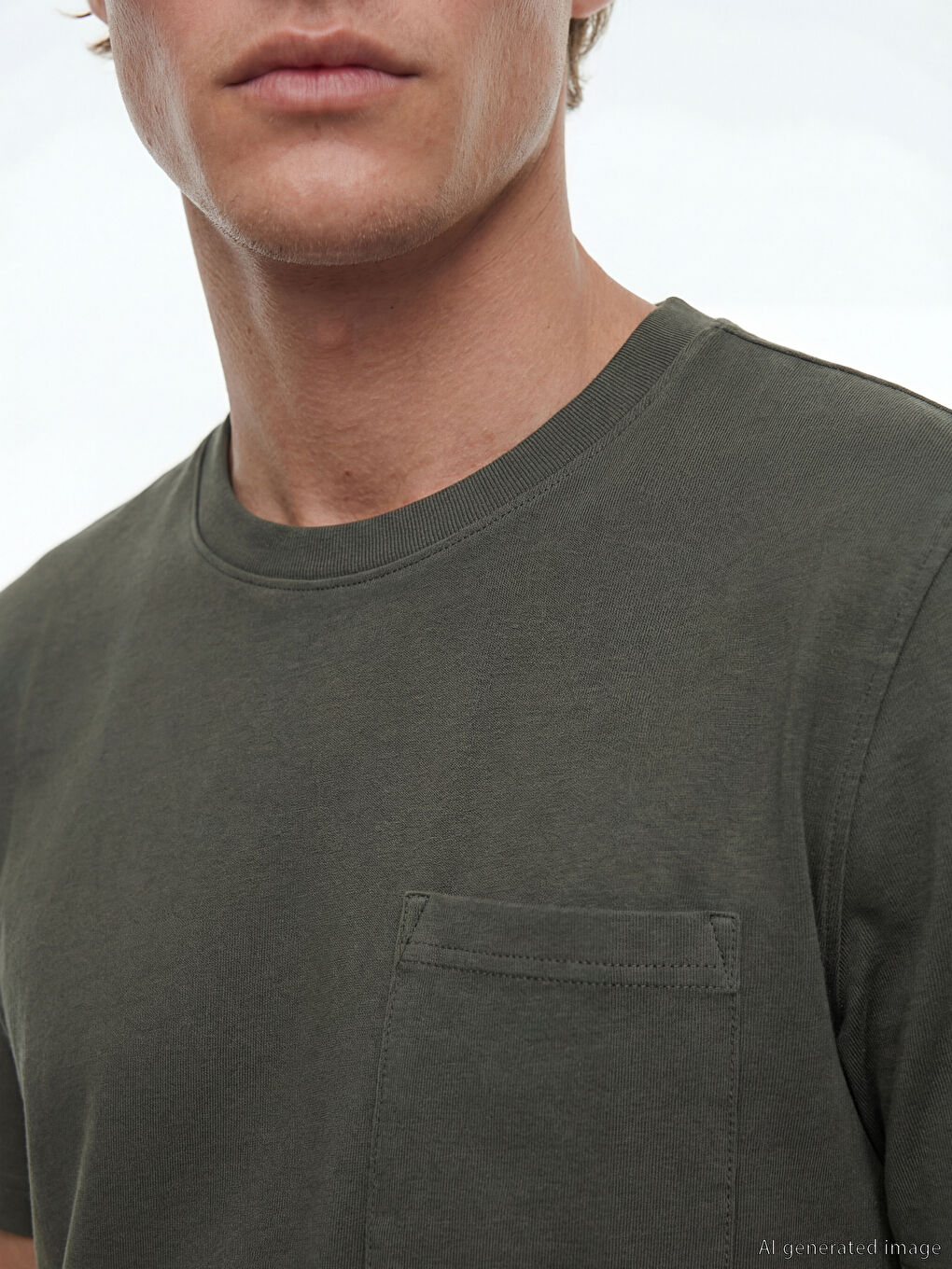 Мъж Каки Тениска-2