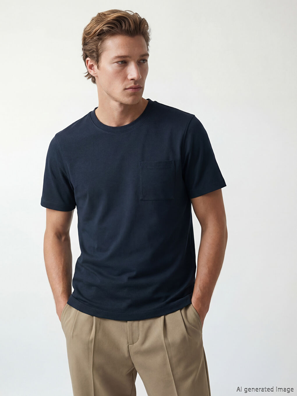 Man NAVY T-Shirt