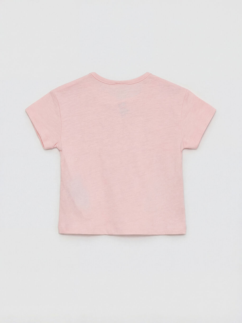Pembe Baskılı Kız Bebek Şortlu Takım-2