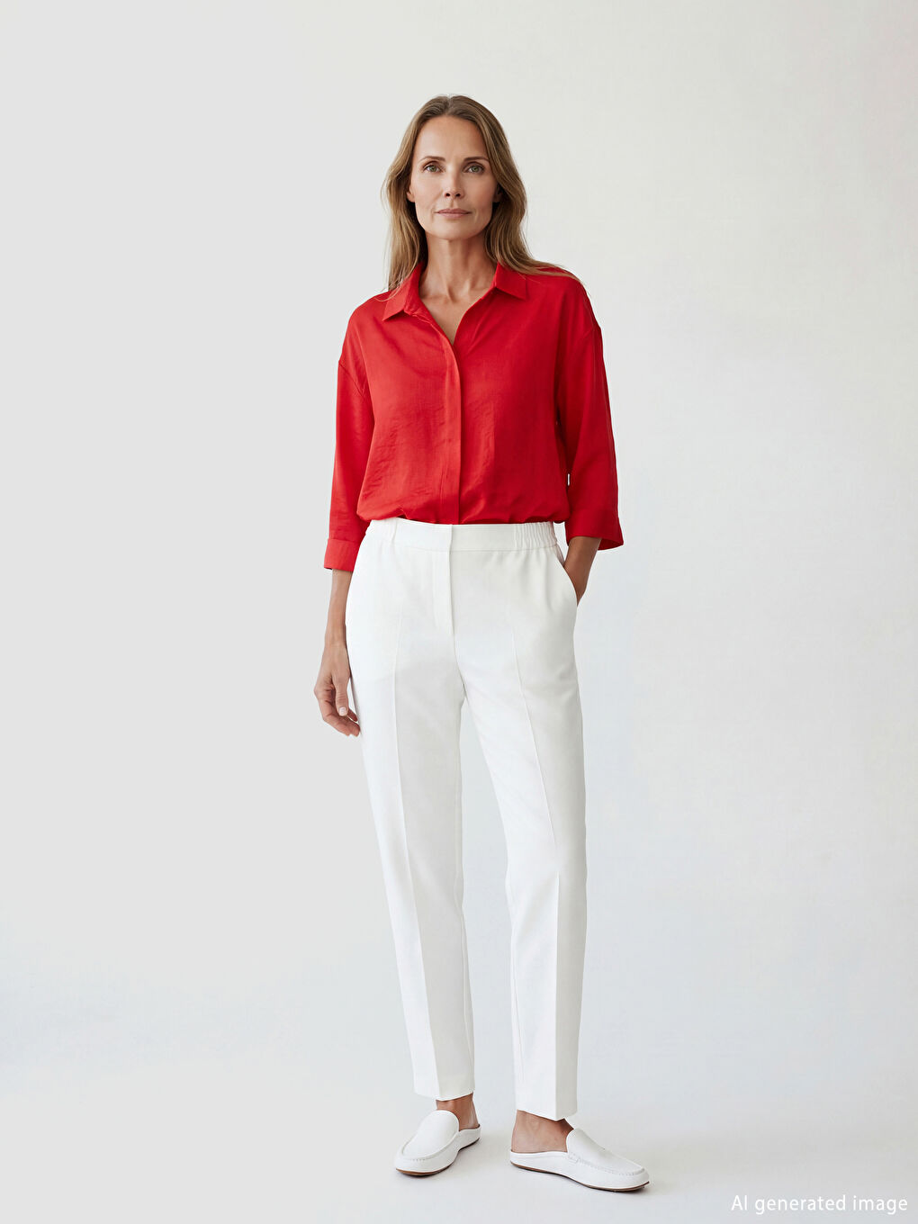 CRVENA Košulja Žena-1