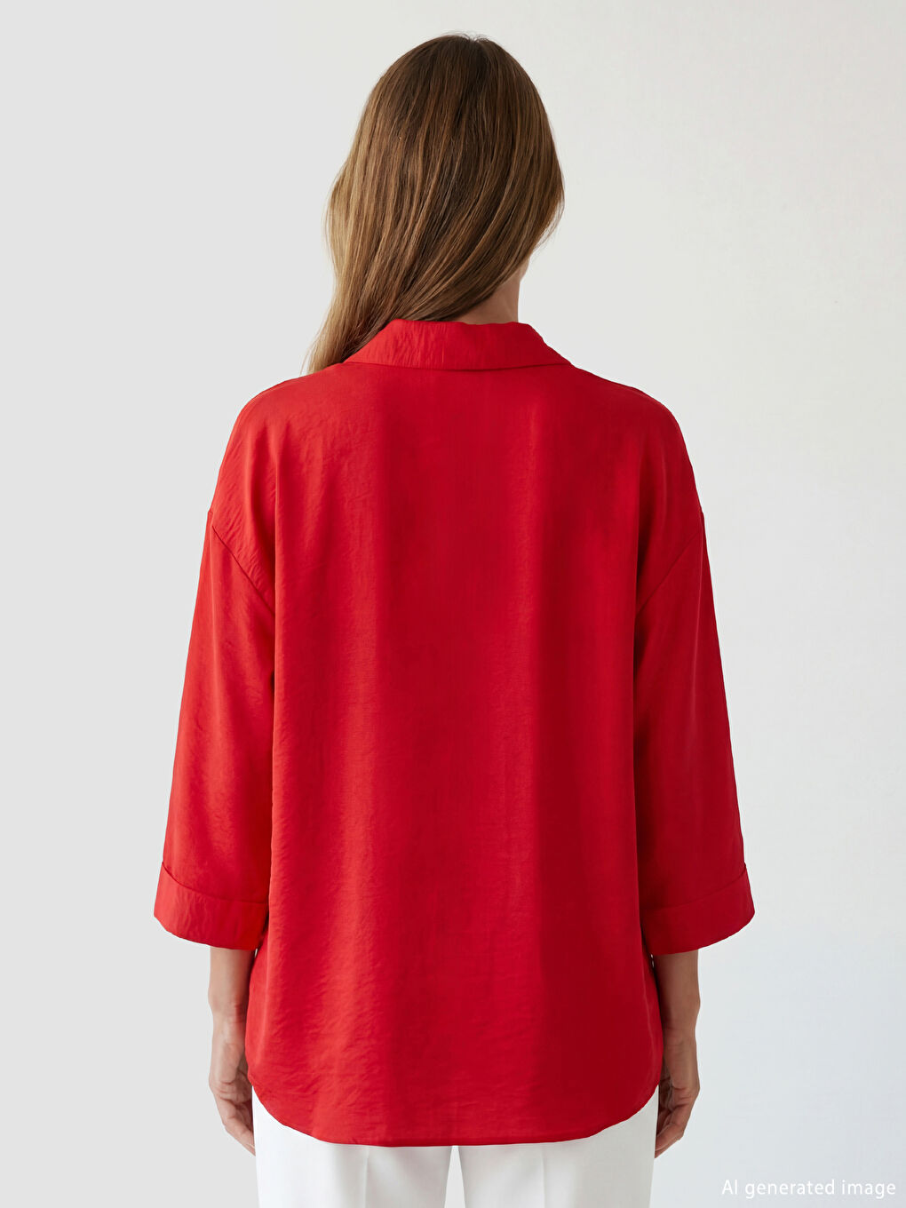 CRVENA Košulja Žena-3