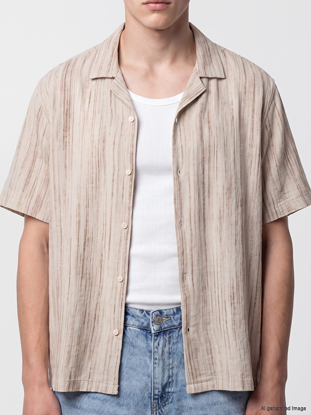 Relax Fit Patterned Men's Shirt-2