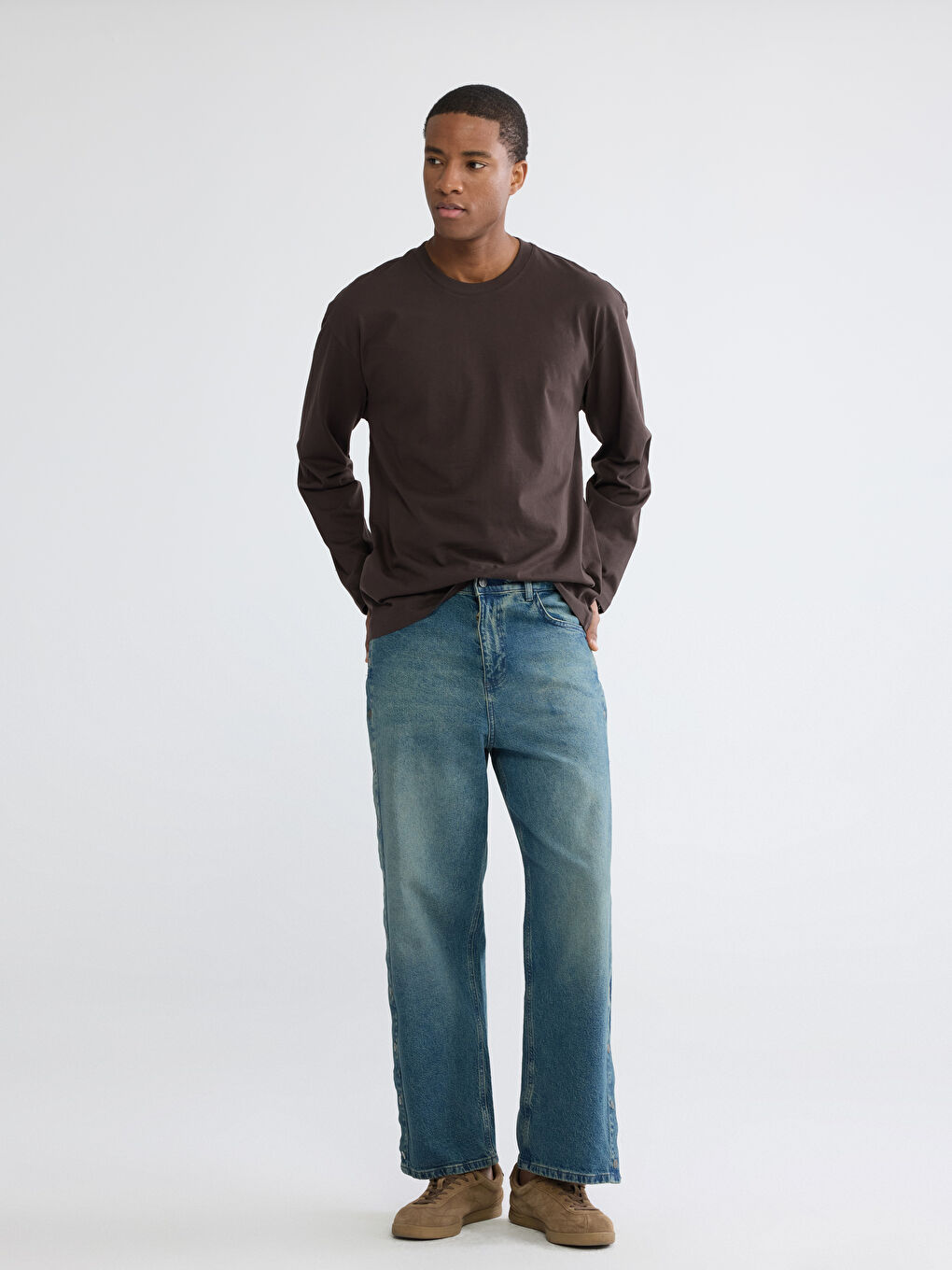 Muška dukserica sa okruglim izrezom-1