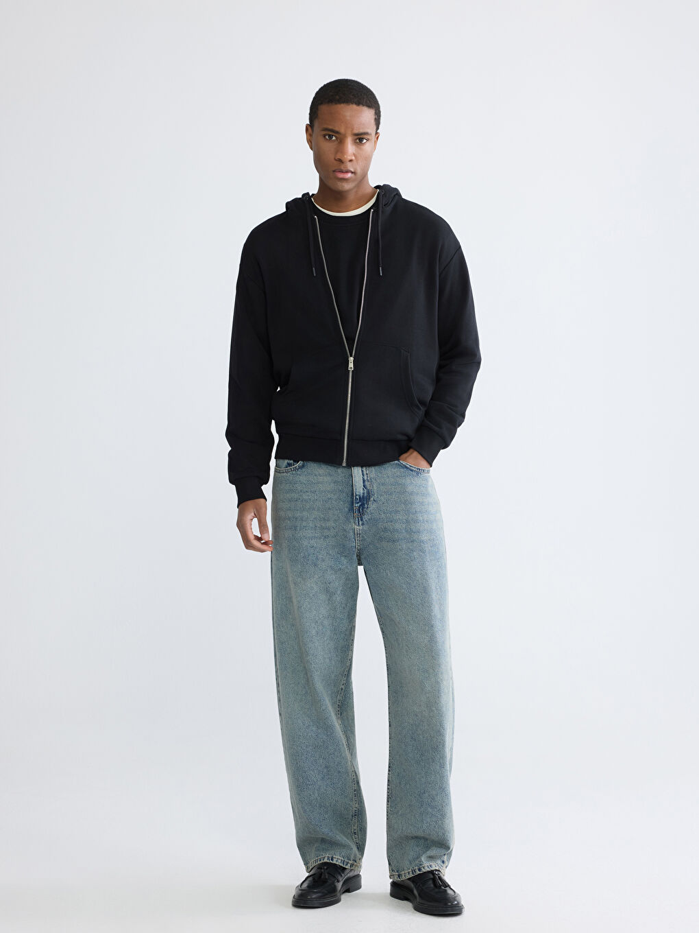 Men's Hooded Zip-Up Sweatshirt-2