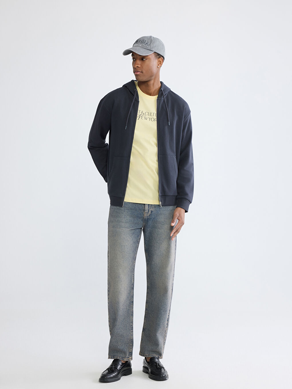 Men's Hooded Zip-Up Sweatshirt-1