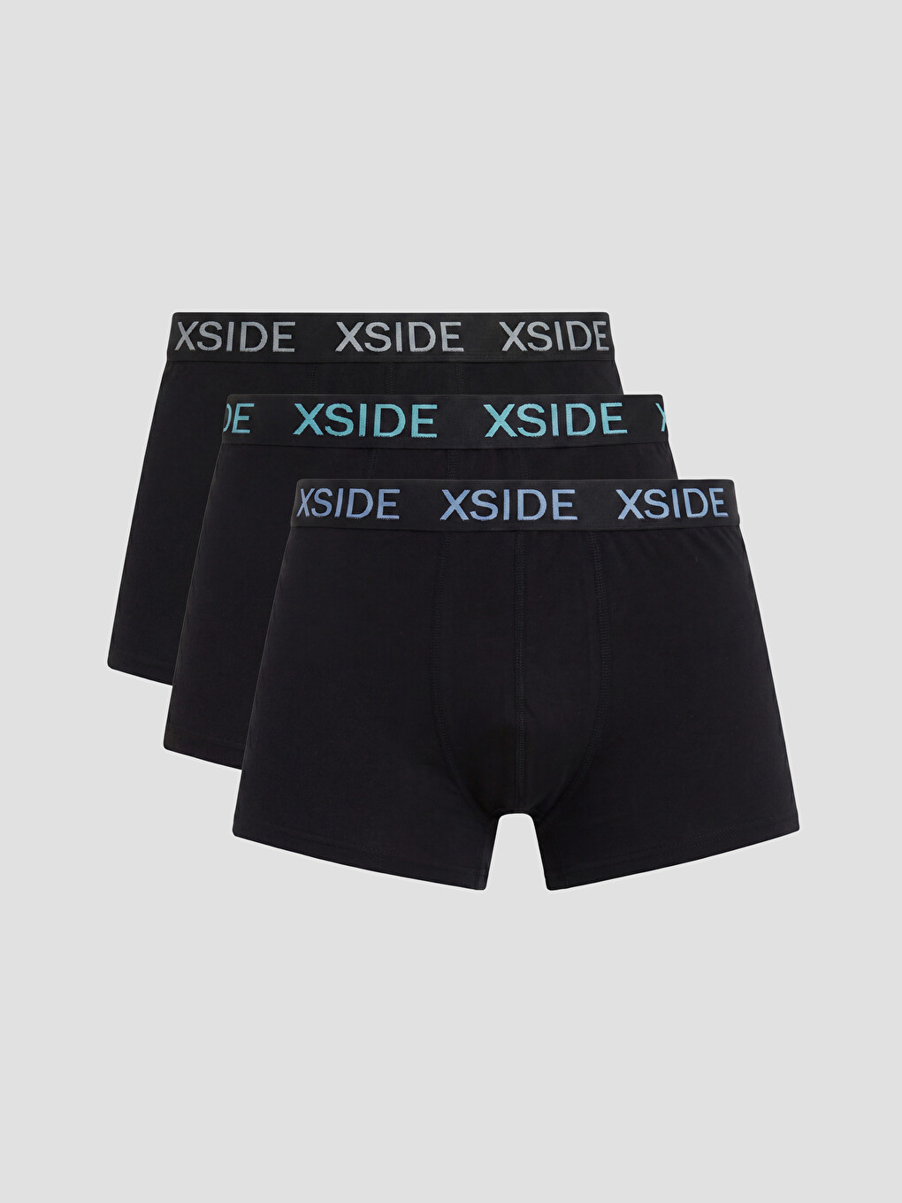 Siyah Pamuklu Esnek Erkek Boxer 3'lü