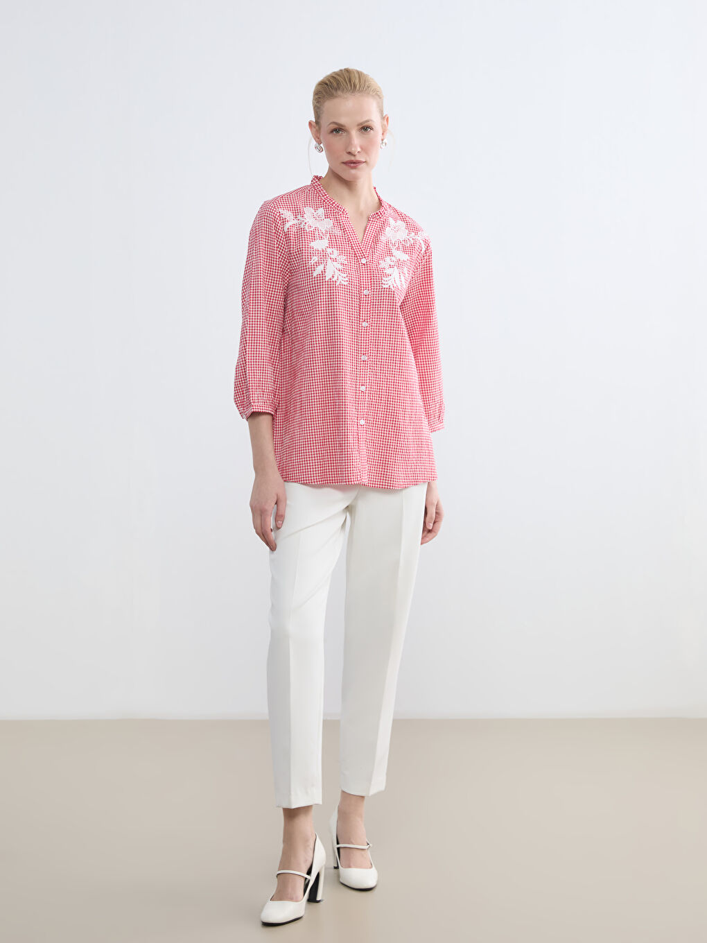 CRVENA Košulja Žena-1