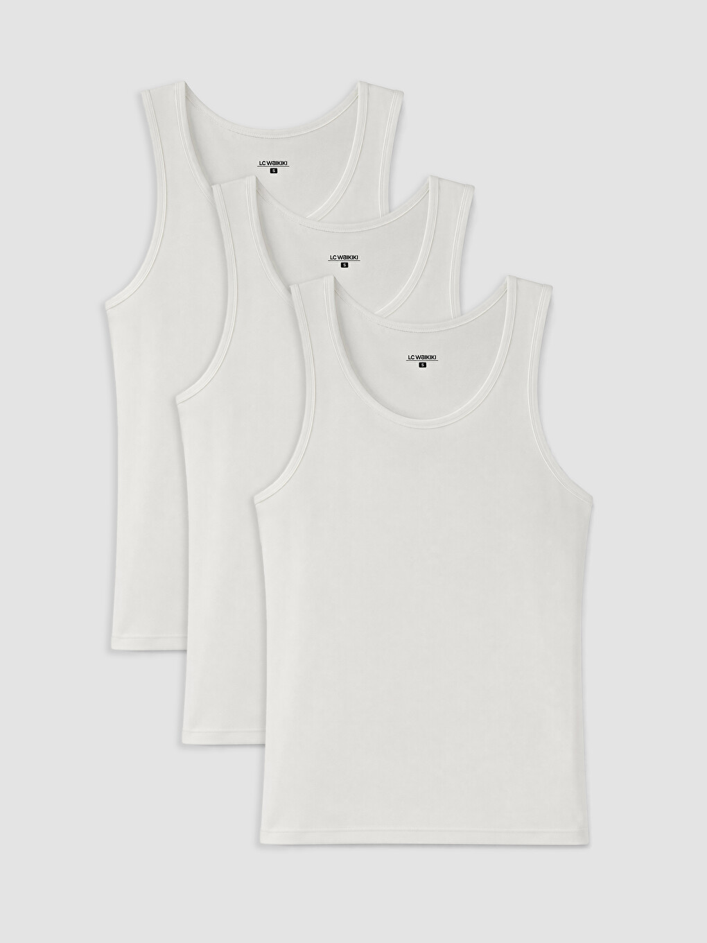 Crew Neck Jersey Men's Vest 3-pack