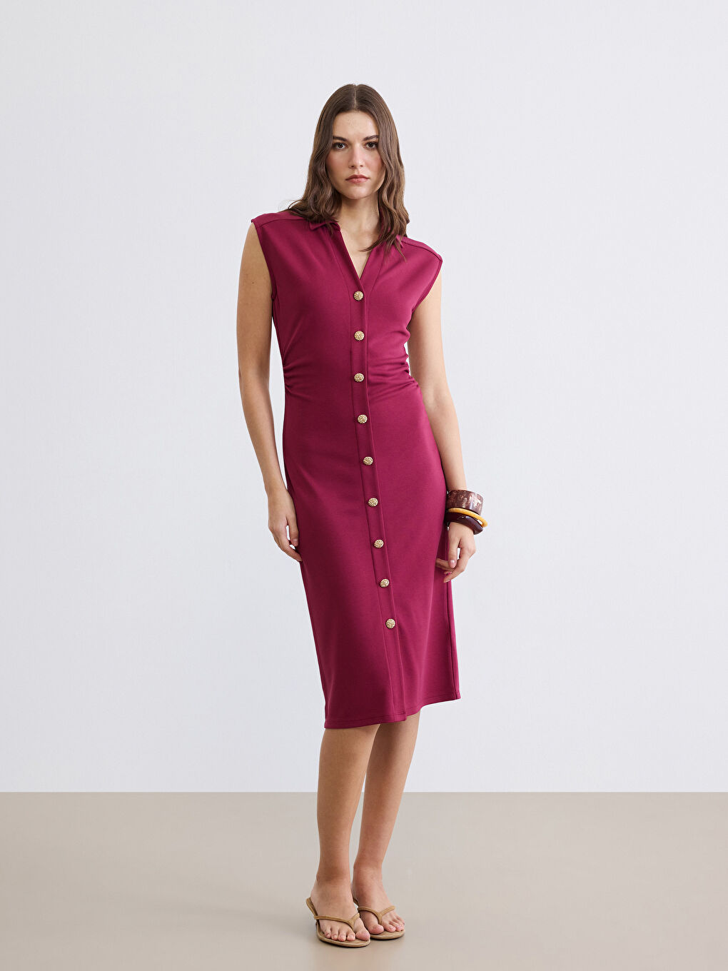 Woman BORDEAUX Dress-1