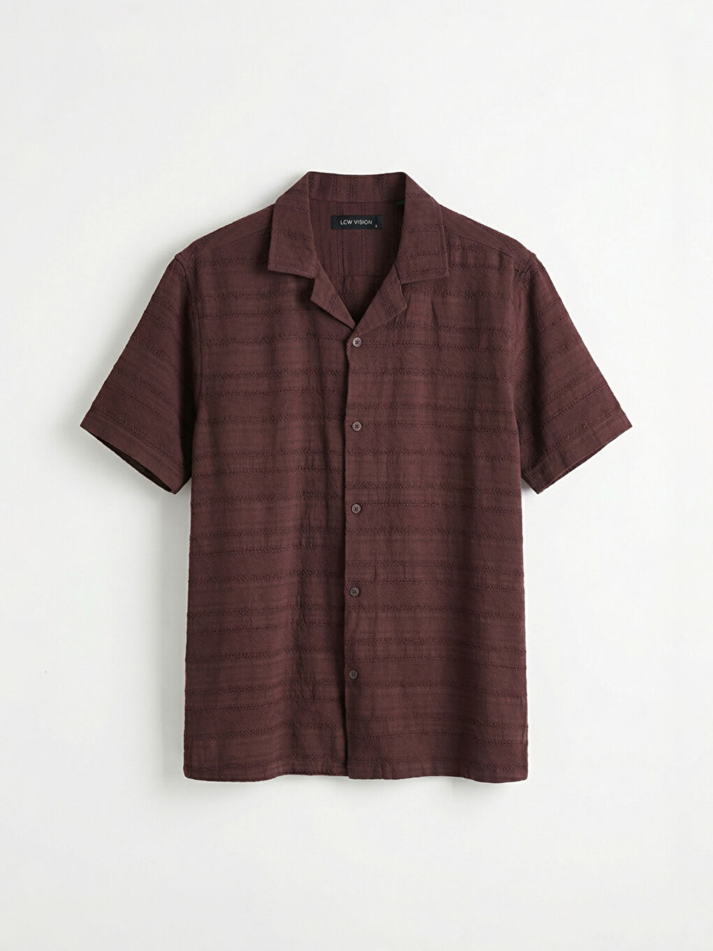 Mürdüm Regular Fit Desenli Erkek Gömlek