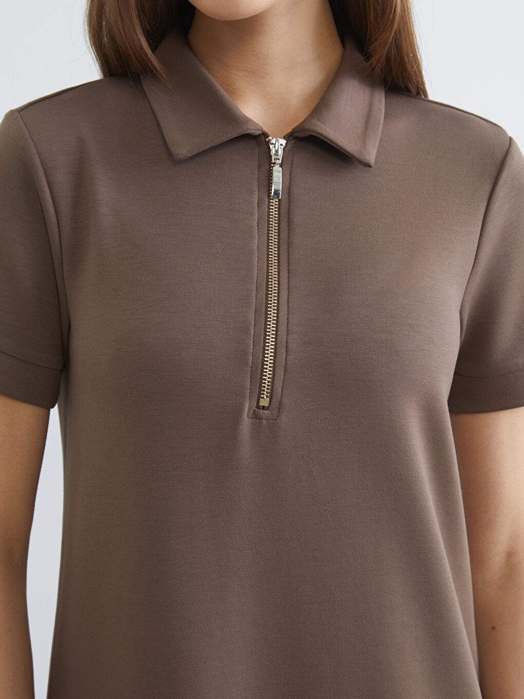 Polo Collar Soft Touch Dress-2