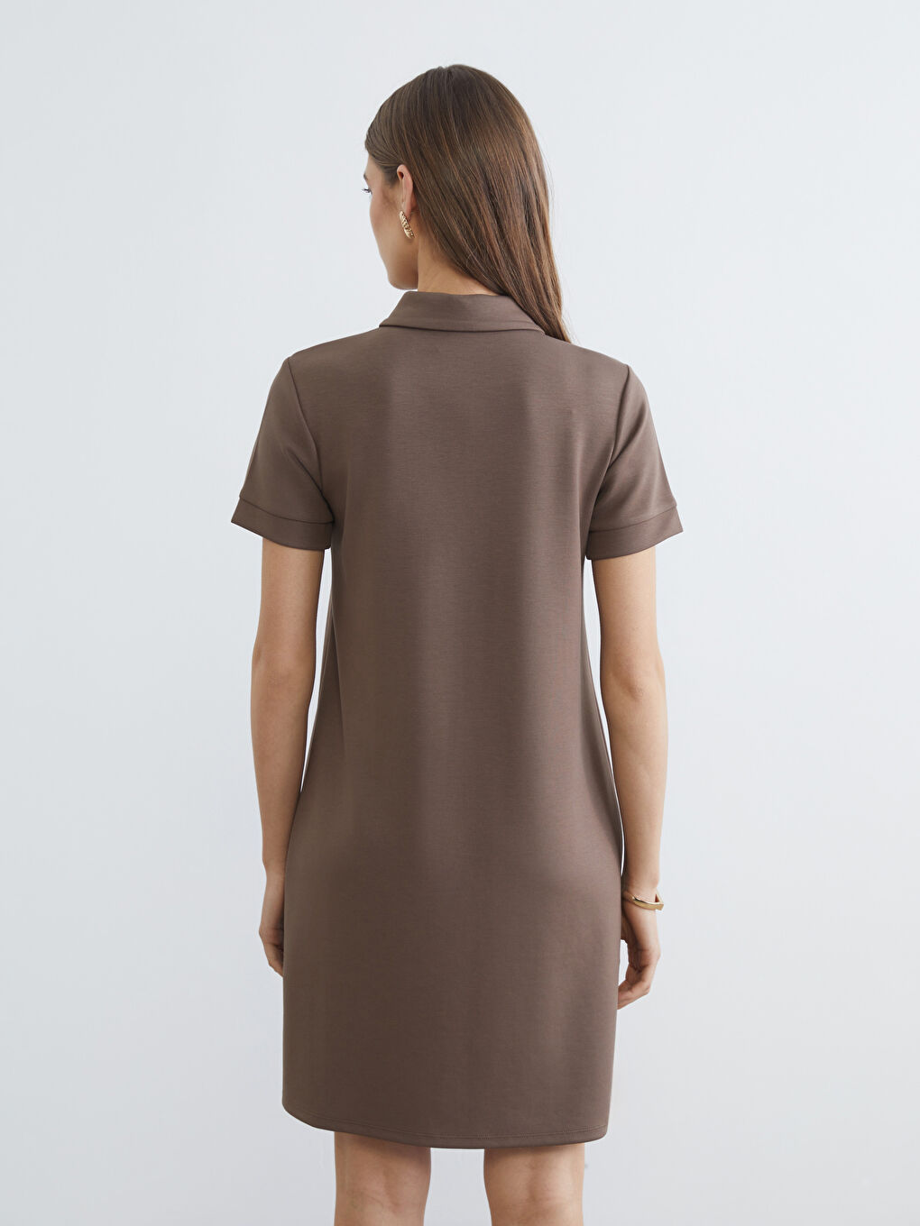 Polo Collar Soft Touch Dress-3