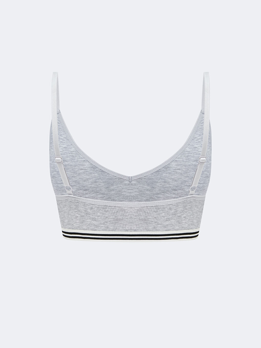 Gri Balensiz Pedli Düz Büstiyer-1