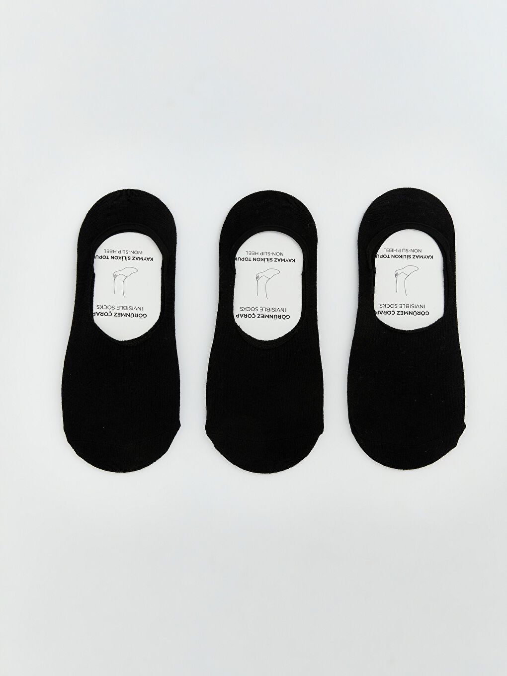 Siyah Erkek Babet Çorap 3'lü