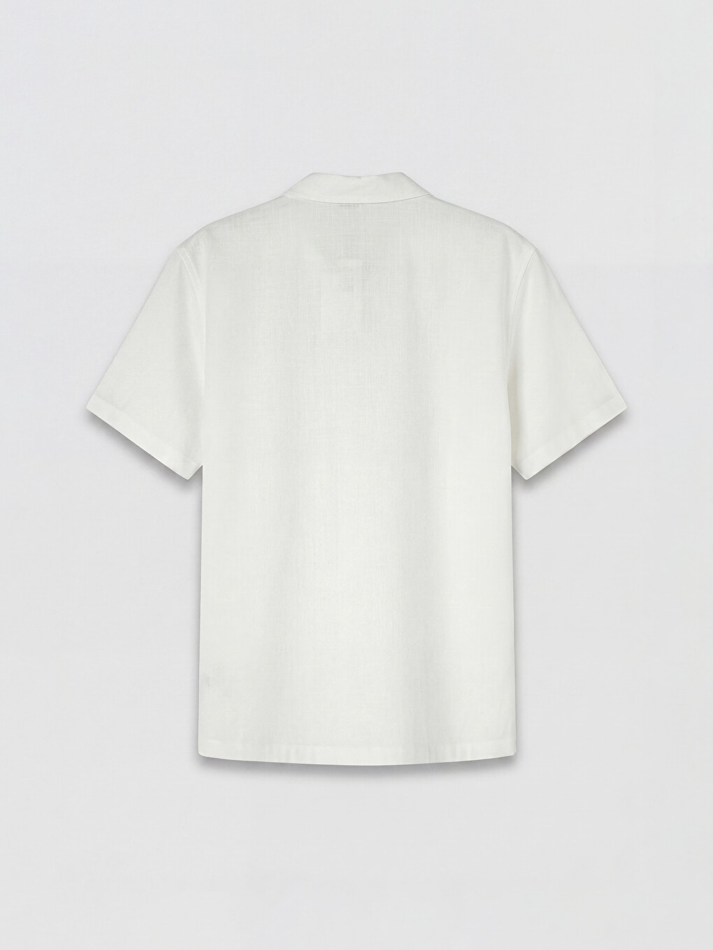 Ekru Loose Fit Erkek Gömlek-5