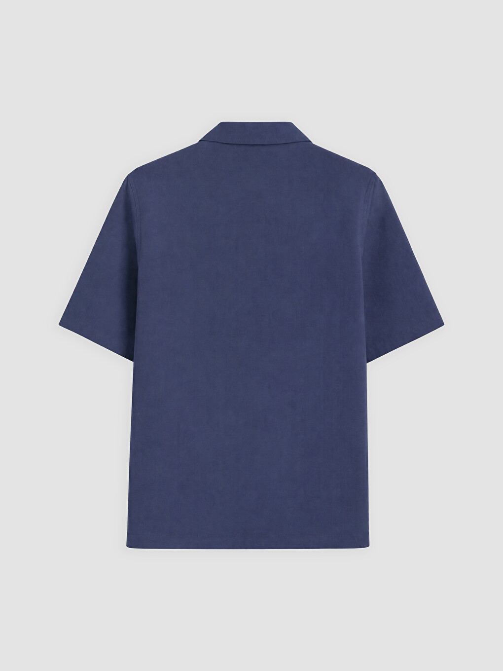 Mor Relax Fit Keten Görünümlü Erkek Gömlek-1