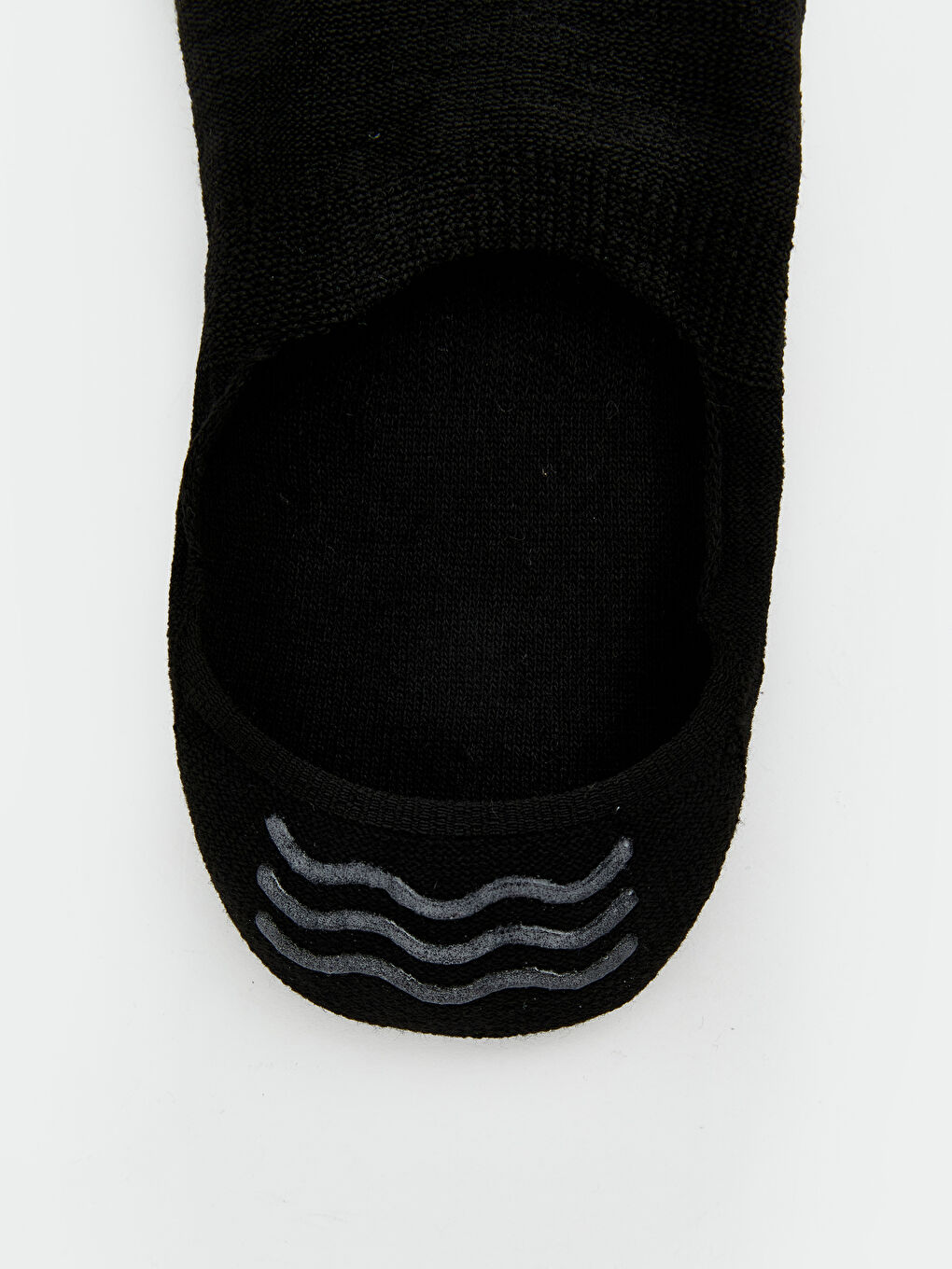 Siyah Kaymaz Topuklu Kadın Babet Çorap 3'lü	-2