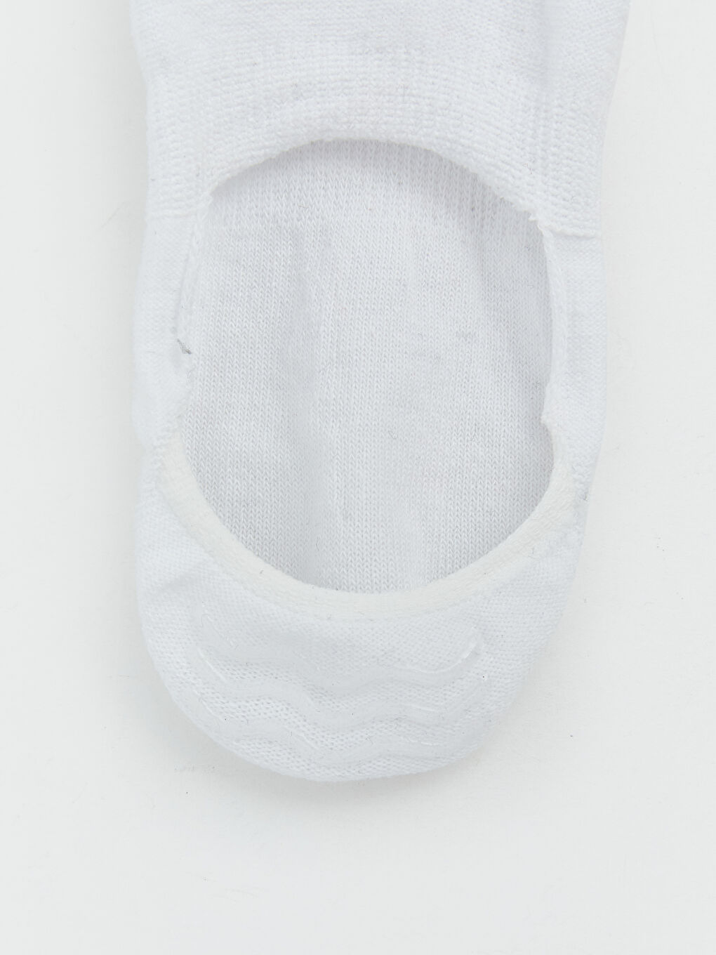 Beyaz Kaymaz Topuklu Kadın Babet Çorap 3'lü	-2